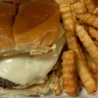 *Cheeseburger · Topped with your choice of cheese served on toasted Brioche roll.
