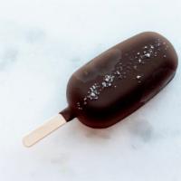 Salted Caramel Pop · Vanilla Ice Cream with Salted Caramel Hand Dipped in Dark Chocolate.