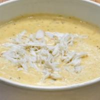 Maryland Cream Of Crab · A true comfort soup! Lumps of blue crab accompany this creamy, rich soup.