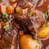 Beef Stew · Loaded with veggies and tender beef.