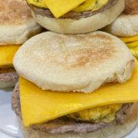 Classic · Sausage, egg, and cheddar cheese on English Muffin