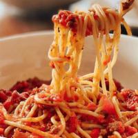Spaghetti & Marinara · Homemade marinara served over spaghetti.