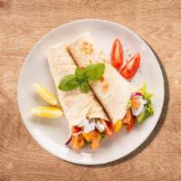 South West Wrap · Wrap sauteed with lettuce, tomato, bacon, chicken tender, and ranch.