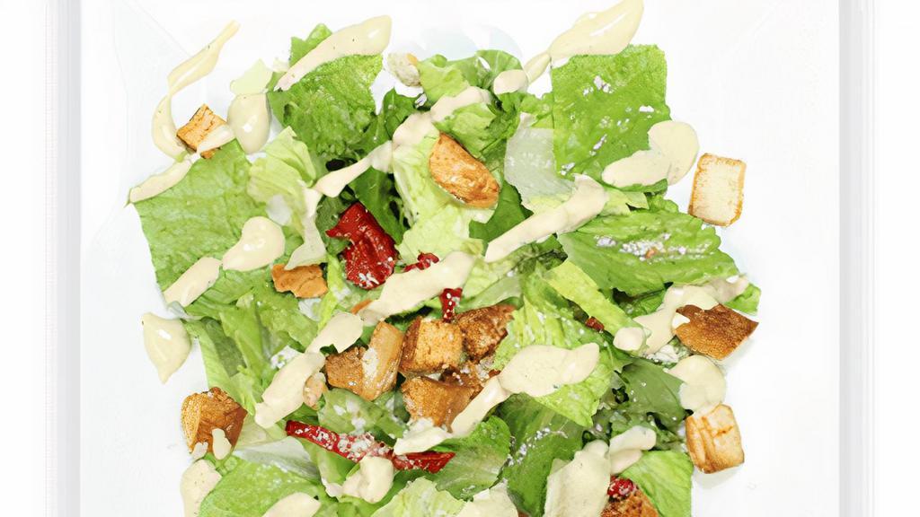Caesar Salad · Lettuce, roasted peppers, parmesan cheese & crouton.