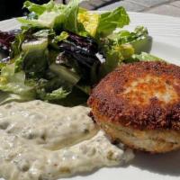 Maryland Crab Cake · Seared served with Louis Sauce.