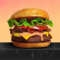 Impossible Love Burger · Your choice of Choice of Everything Legendary patty, Beyond Meat patty or Impossible Meat pa...