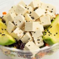 Plant Based Super Star! · Organic Tofu served with your choice of base,Edamame, Carrot, Green Onion, Cucumber, Roasted...