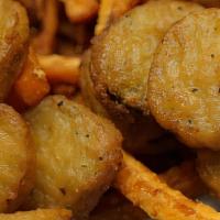 Pickle Chips · Batterd and Fried Pickle Chips