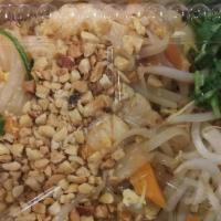 Pad Thai (Gf ) · Rice Noodles and your choice of (1) protein stir fried with egg, Relish, bean sprouts, green...