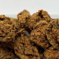 Cajun Fried Oysters  · Deep fried oysters marinated in Cajun sauce.