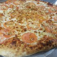 Quattro Cheese And Tomatoes Pizza · 