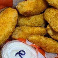 Jalapeno Poppers · 10 pieces. Jalapeno Poppers with Cheddar Cheese  , side Ranch Sauce.
