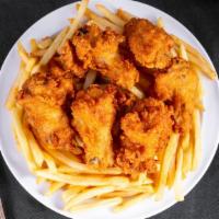 Chicken Wing Dinner · Served with fries, onion rings or salad.