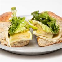 Cfs#9. Farmer'S Lunch Sandwich · New England sharp cheddar, granny smith apple, pickled tomatillos, mayo and new England must...