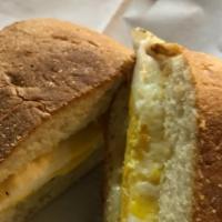 Egg & Cheese No Sausage · Classic vegetarian egg and cheese on an English muffin. Fresh baked fornax English muffin, N...