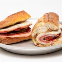 Cfs#3. Italian Sandwich · Mortadella, capocollo, nitrate free salami, pepperoncini peppers, sweet and spicy peppadew p...
