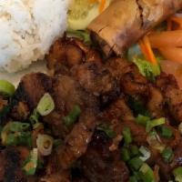 Cơm Sườn Nướng / Grilled Pork Chops On Rice · 