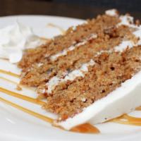 Carrot Cake (Slice) · Moist carrot cake sandwiched with our smooth cream cheese icing.