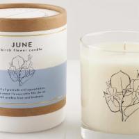 June Birth Month Flower Soy Candle · Scripted Fragrance, 8oz The fragrance interpretation of June is warm and fruity honeysuckle.