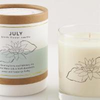 July Birth Month Flower Soy Candle · Scripted Fragrance, 8oz. The fragrance interpretation of July is refreshing water lily with ...