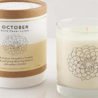 October Birth Month Flower Soy Candle · Scripted Fragrance, 8oz. The fragrance interpretation of October is soft floral with hints o...
