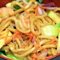 Sweet Garlic Udon · An assortment of vegetables tossed in a flavorful garlic sauce with udon noodles. Comes with...
