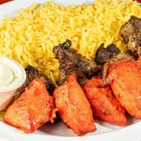 Combo Kabob · Your choice of two from either beef, chicken, or lamb.