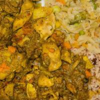 Curry Chicken · Our granny styled small chicken pieces seasoned to perfection and stewed in a curry sauce wi...