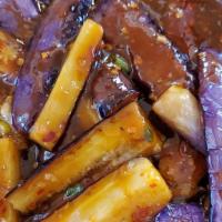 Eggplant With Garlic Sauce · HOT & SPICY.