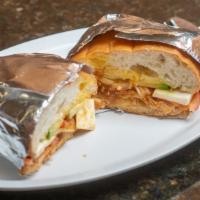 Tortas · Fresh baked telera bread toasted with butter, spread with refried beans, with your choice of...