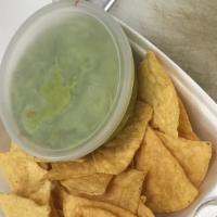 Guacamole & Chips · 8 oz of guacamole and the bag of chips