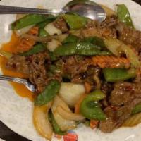 Beef Szechuan Style · Spicy.