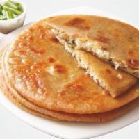 Panner Paratha · Whole wheat bread stuffed with paneer.