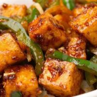 Chili Paneer (Burning Tongue) · Slightly battered fried cottage cheese sauteed in spices, chili and herbs.