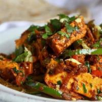 Paneer Jal Ferzi · Paneer cooked in a special blend of spices and vegetables.