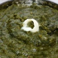 Plain Saag · Sautéed spinach cooked with tomatoes, onions and spices.