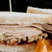The Pilgrim · House Roasted Turkey Breast, Homemade Stuffing, Cranberry Sauce and Mayo