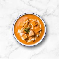 Creamy Butter Cottage Cheese · Chargrilled cottage cheese cubes tossed in a creamy tomato cashew sauce with aromatic spices...