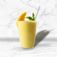 Mango Yogurt Infusion · A soothing yogurt chilled and churned with ripe mangoes and a dash of cardamom.