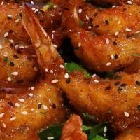 Thai Sweet Chili Jumbo Shrimp · Six jumbo shrimps, breaded fresh to order in our signature house blend of bread crumbs and s...