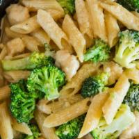 Antique Table’S Chicken Broccoli Ziti · Our classic combination or seared chicken, sauteed broccoli, and tomatoes in our rich white ...