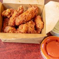 Buffalo Wing Dings Dinner (7) · Spicy. Seven pieces.  Served with your choice of fries, onion rings, rice, or steamed brocco...