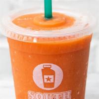 Guava Breeze Smoothie · Guava juice, mangos and strawberries.