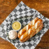 Bavarian Colossal Pretzel Sticks · 4 Pieces, Served with house made
Bier Cheese and Bavarian Mustard