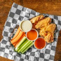 Biergarten Wings · Served with Blue Cheese Dressing,
Celery, Carrots