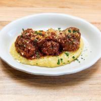 Braised Meatballs · pomodoro sauce, parmesan polenta