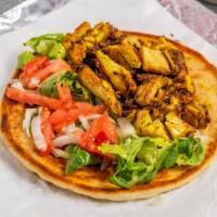 Chicken Gyro · Served with salad.