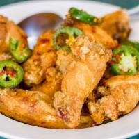 Spicy Chicken Wings · Hot and spicy.