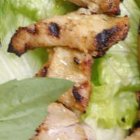 Vietnamese Curry Grilled Chicken Skewer · Marinated chicken BBQ. Served with house special vinaigrette.