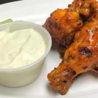 Wings · Choice of buffalo or grilled wings with choice of hot, mild, garlic parmesan, honey sriracha...